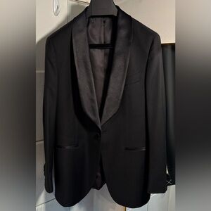 SUITSUPPLY Black Shawl Havana Tux Jacket 38S